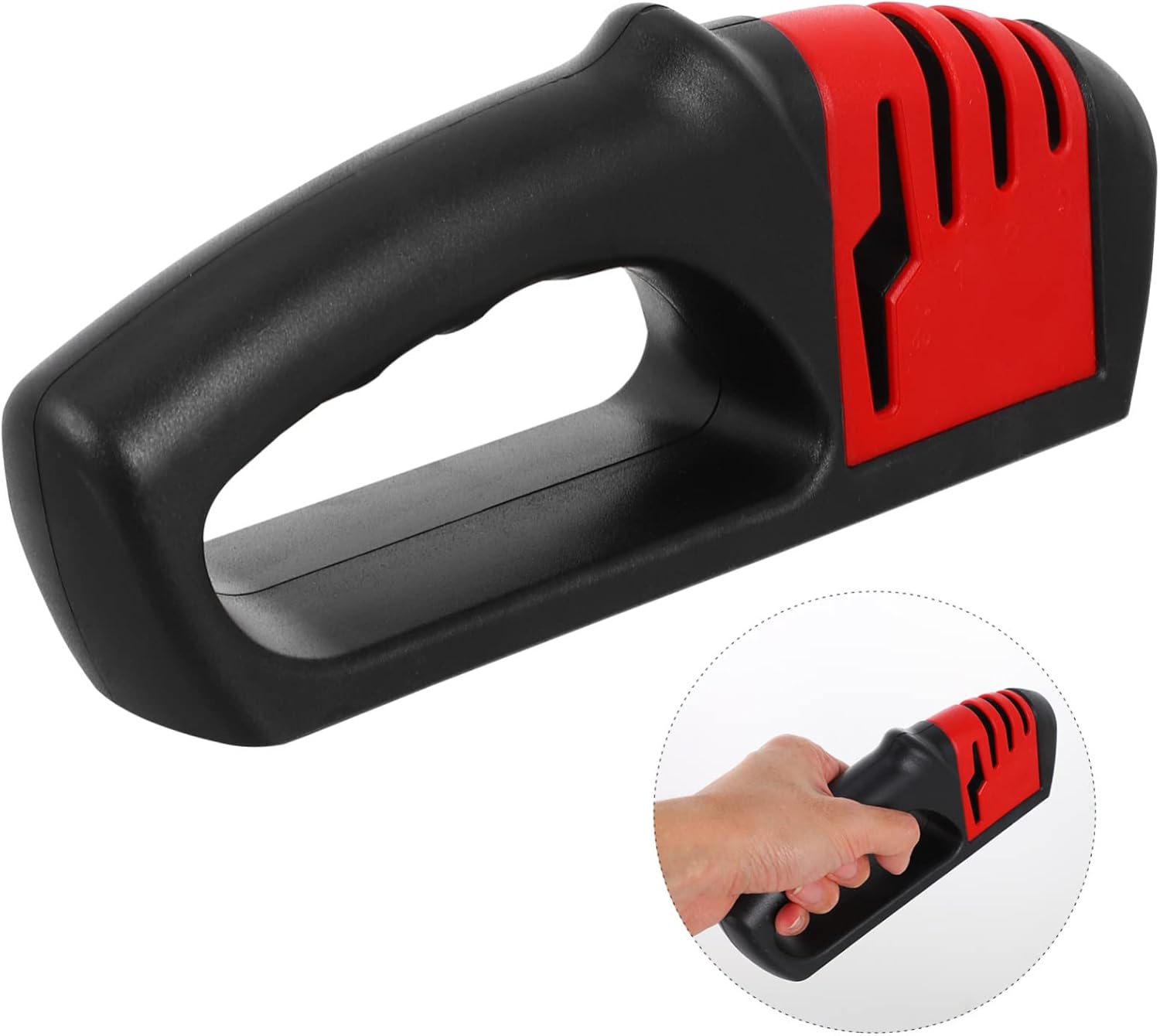 Tofficu Herramientas manuales 1 unid sacapuntas tijeras afilador herramientas para el hogar tijeras afilador Pro herramientas cuchillos afilador Abs