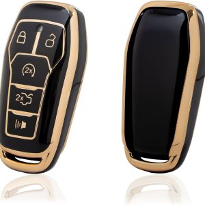 Xotic Tech 2X – Carcasa para llavero de control remoto de TPU negro compatible con Ford Mustang F150 Raptor Serie F Truck Edge Explorer Expedition Xotic Tech 2X – Carcasa para llavero de control remoto de TPU negro compatible con Ford Mustang F150 Raptor Serie F Truck Edge Explorer Expedition