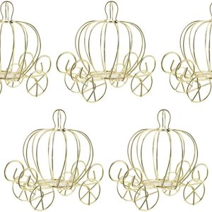 Veemoon Plato de baratija de 5 piezas, caja de dulces de calabaza, decoración de carro de calabaza dorada, caja de baratijas para Halloween, boda, Veemoon Plato de baratija de 5 piezas, caja de dulces de calabaza, decoración de carro de calabaza dorada, caja de baratijas para Halloween, boda,