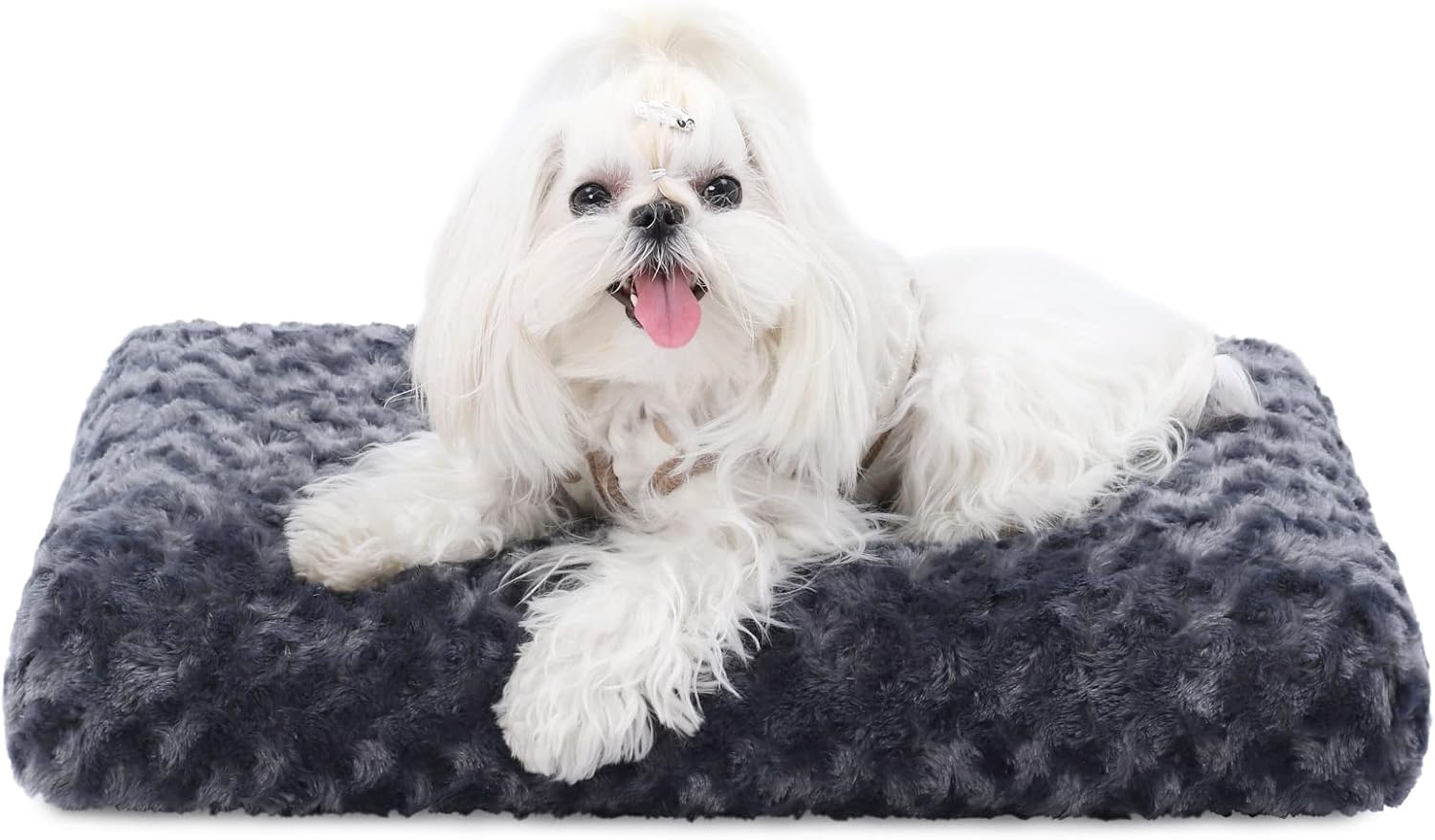 Cama lavable para perro de lujo para perros, cama Fulffy cómoda almohadilla antideslizante para mascotas para razas de perros grandes, jumbo,