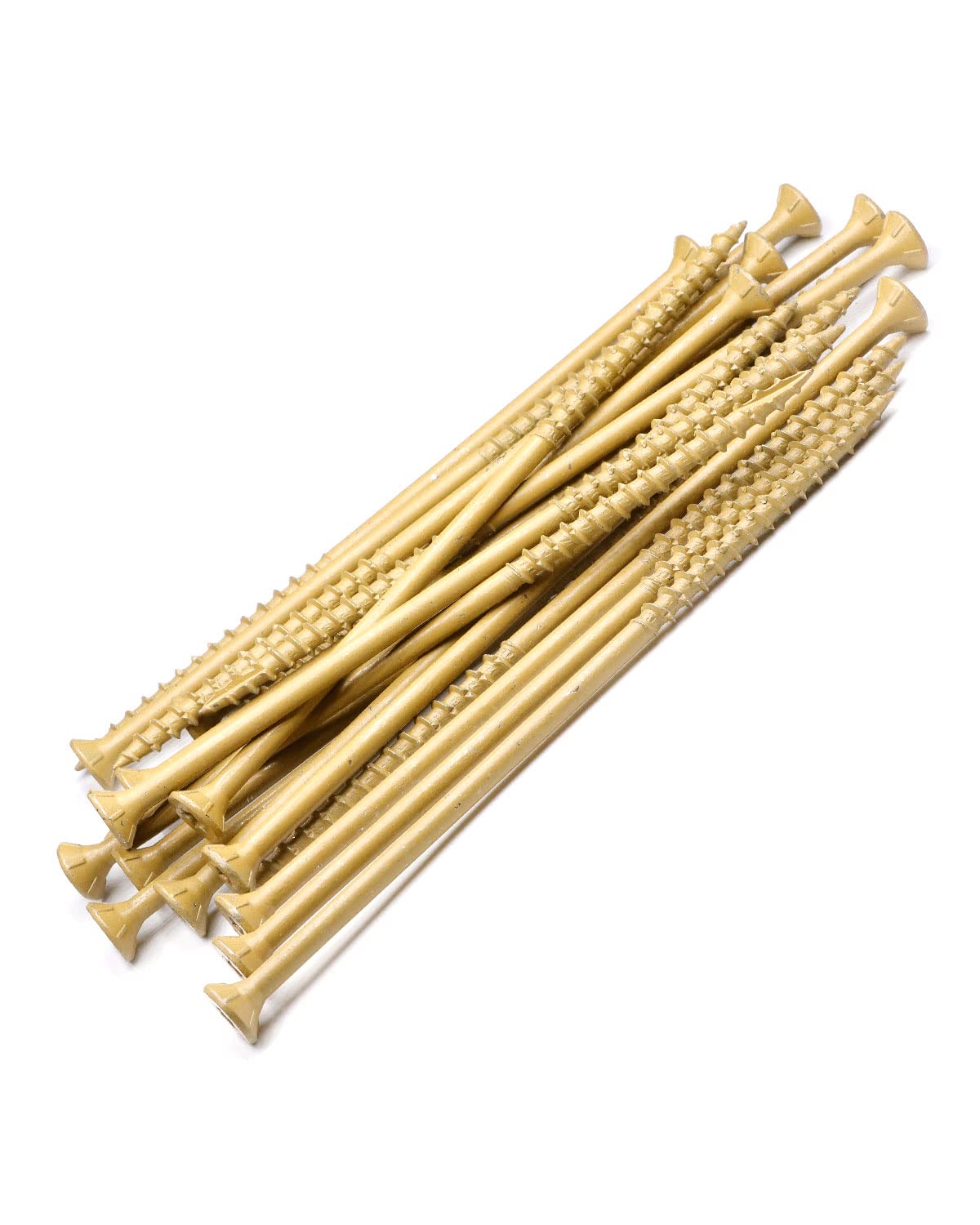 Tornillos de cubierta, tornillos de madera para exteriores #10 x 5 pulgadas, 25 unidades, acero al carbono con estrella y roscas gruesas,