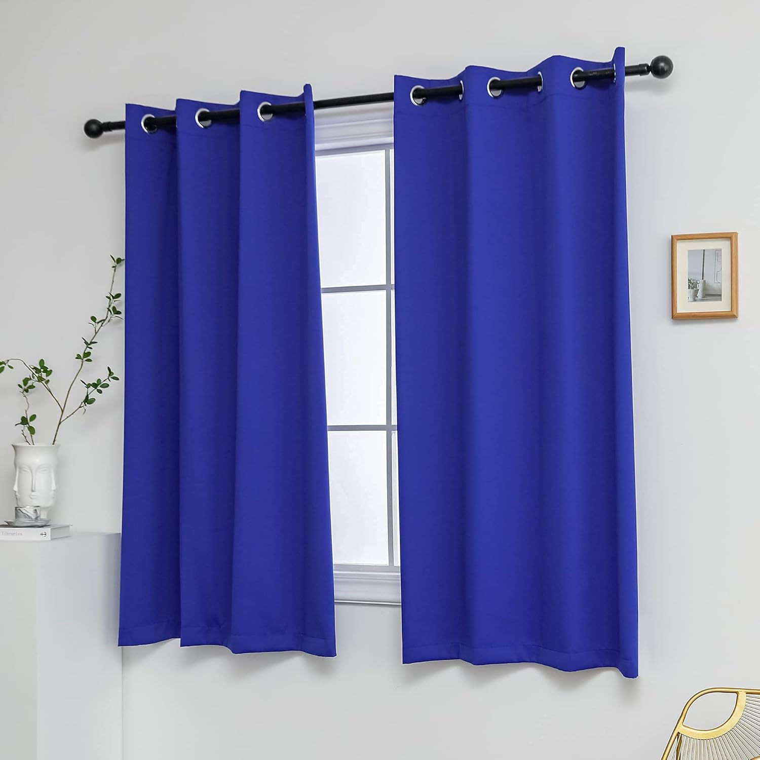 YGO – Cortinas opacas de color sólido (2 paneles, 52 pulgadas de ancho)
