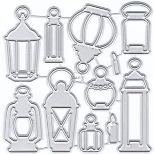 DzIxY Troqueles de corte de metal para lámpara retro para hacer tarjetas, juegos de troqueles de papel para grabar, álbum, plantillas para álbumes DzIxY Troqueles de corte de metal para lámpara retro para hacer tarjetas, juegos de troqueles de papel para grabar, álbum, plantillas para álbumes