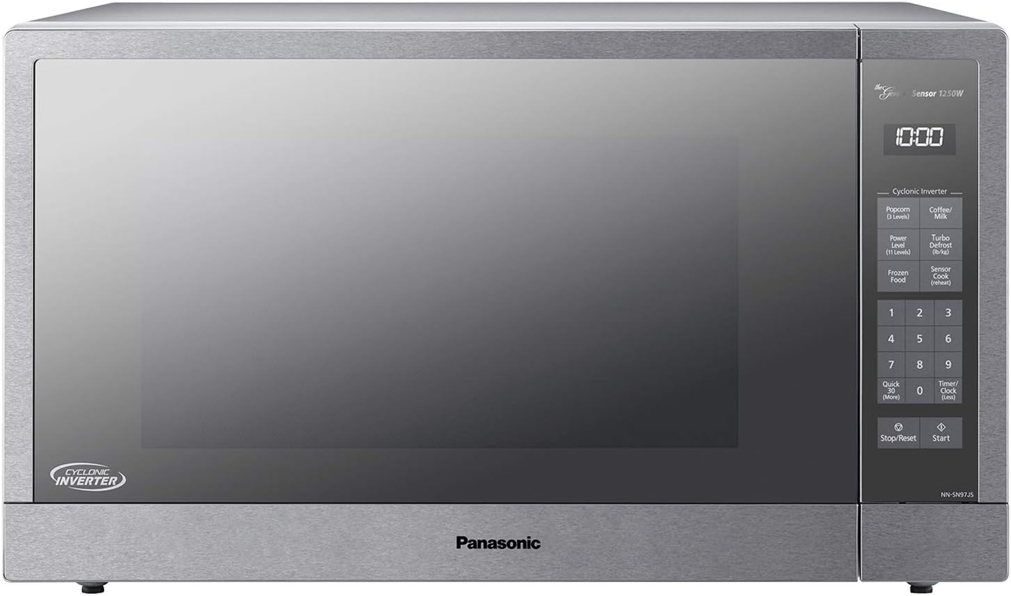 Panasonic NN-TK922SS – Horno de microondas NN-SN97JS de acero inoxidable y 27 pulgadas para 2.2 pies cúbicos, NN-TK922SS