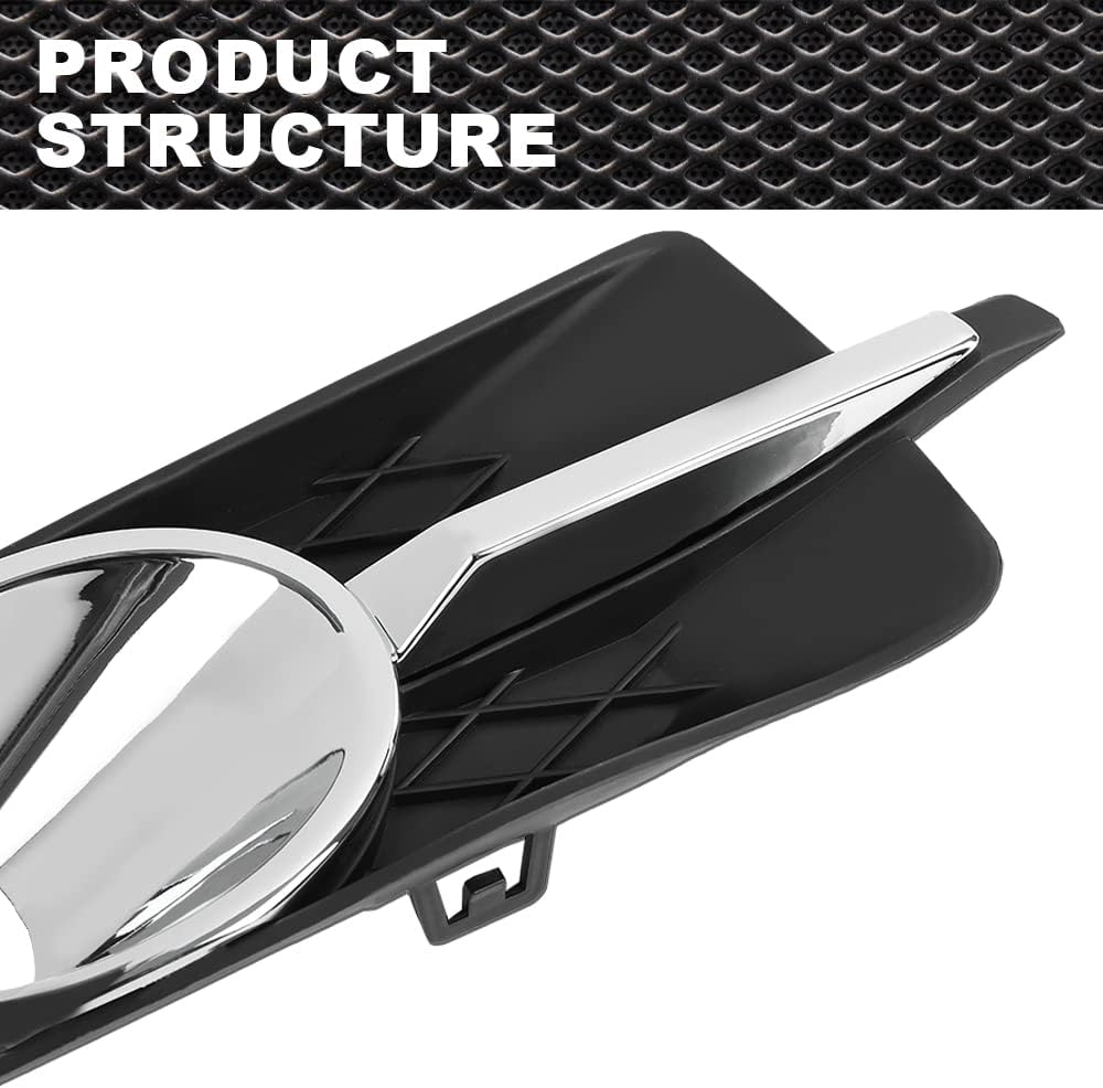 Cubierta de bisel de lámpara antiniebla compatible con Buick Lacrosse 2010 2011 2012 2013 Compatible con Buick Allure 2010 antiniebla cubierta de