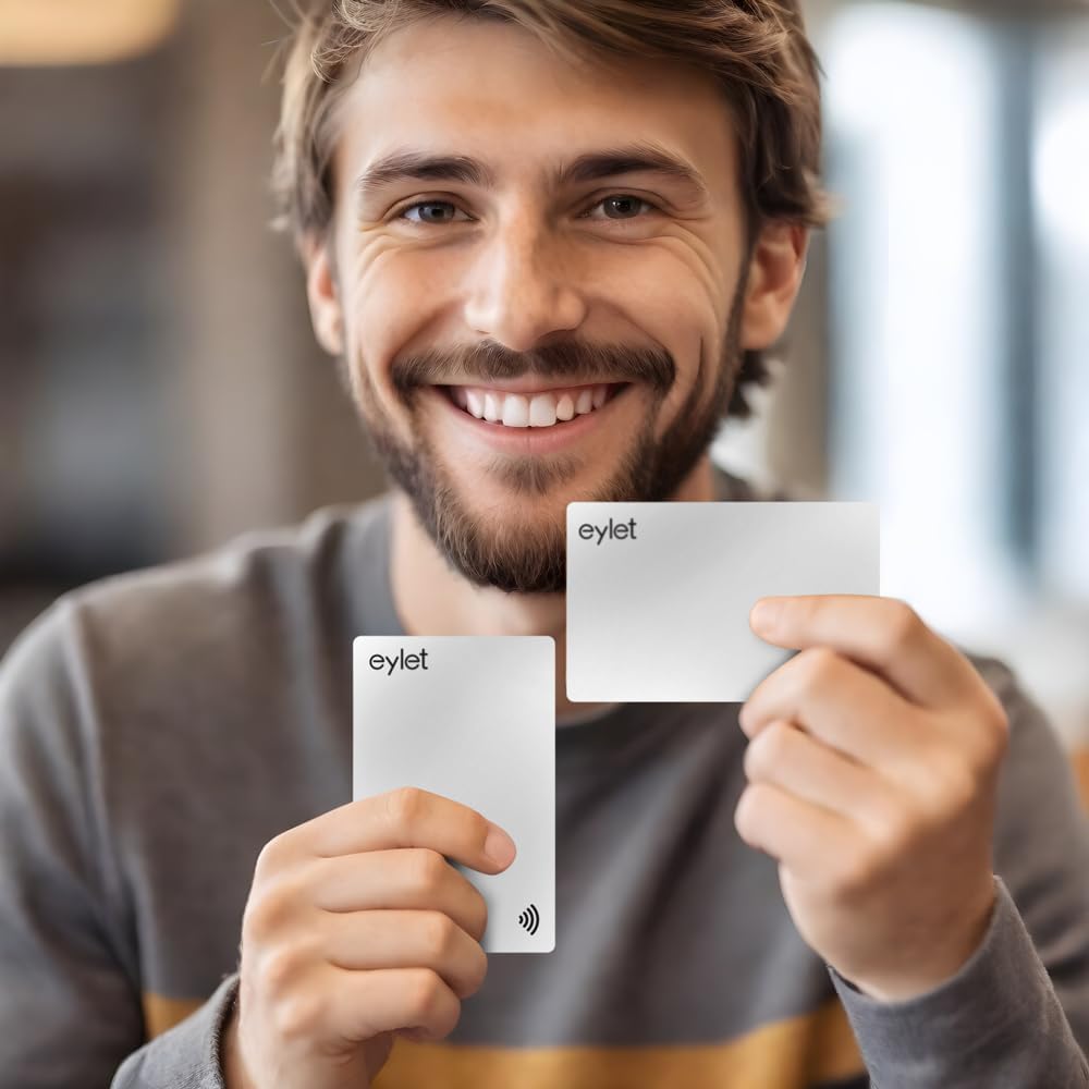 Paquete de 2 Tarjetas de Visita Digitales – NO SUBS  Tarjetas de visita digitales habilitadas para NFC Blanco