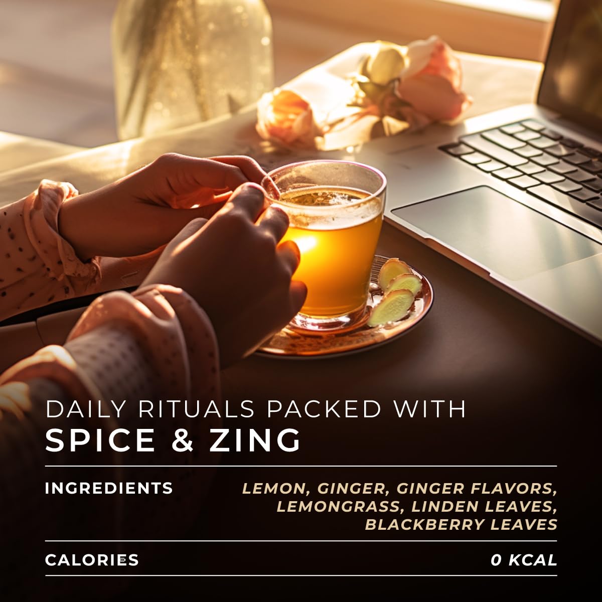 Gya Tea Co K-Cups de té de limón y jengibre para Keurig, sin cafeína, té de limón y jengibre para una mejor salud, relájate con cápsulas de té