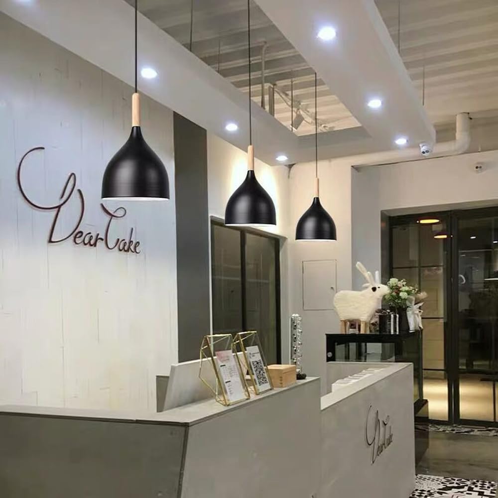 BEMITH Lámpara colgante de tres cabezas Macaron Color de iluminación simple Restaurante Sala de estar Lámpara de luz Isla de cocina Moderno