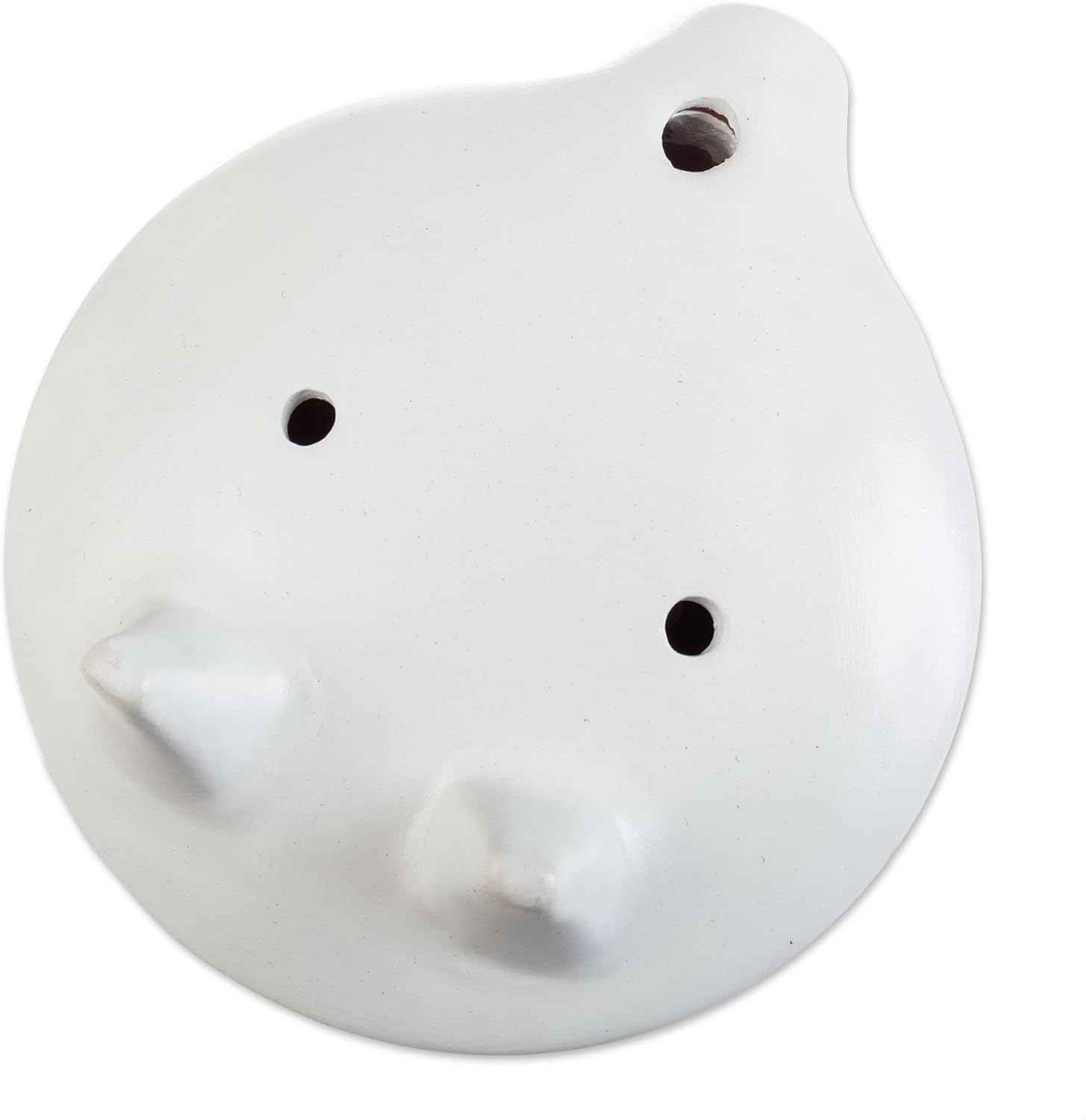 NOVICA Flauta blanca y negra de cerámica hecha a mano Ocarina Instrumentos musicales de Perú Viento Tradicional ‘Melodías del Sur’