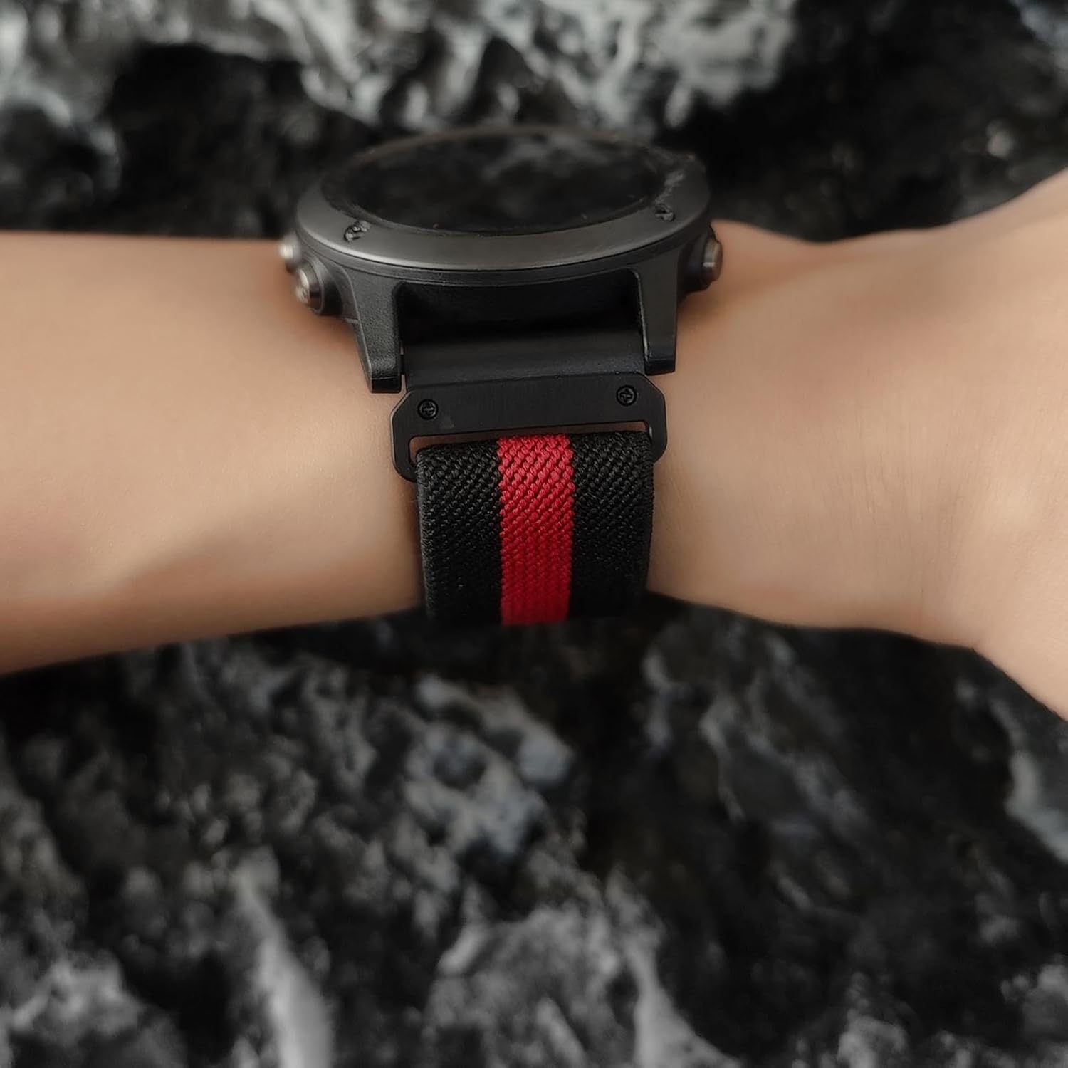Abanen Banda elástica para Fenix 7X  Fenix 6X  Fenix 5X  Enduro, correa de nailon suave y elástica de 1.024 in para Garmin Tactix 7 Pro, epix Pro de