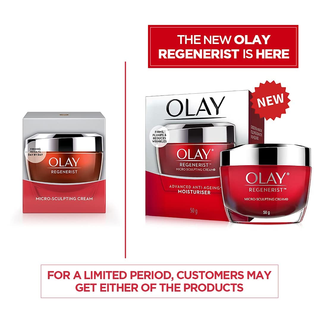 O-lay Regenerist Micosculpting Crema de día  Piel hidratada, regordeta y hinchable  Con ácido hialurónico, niacinamida y péptidos  Piel normal,