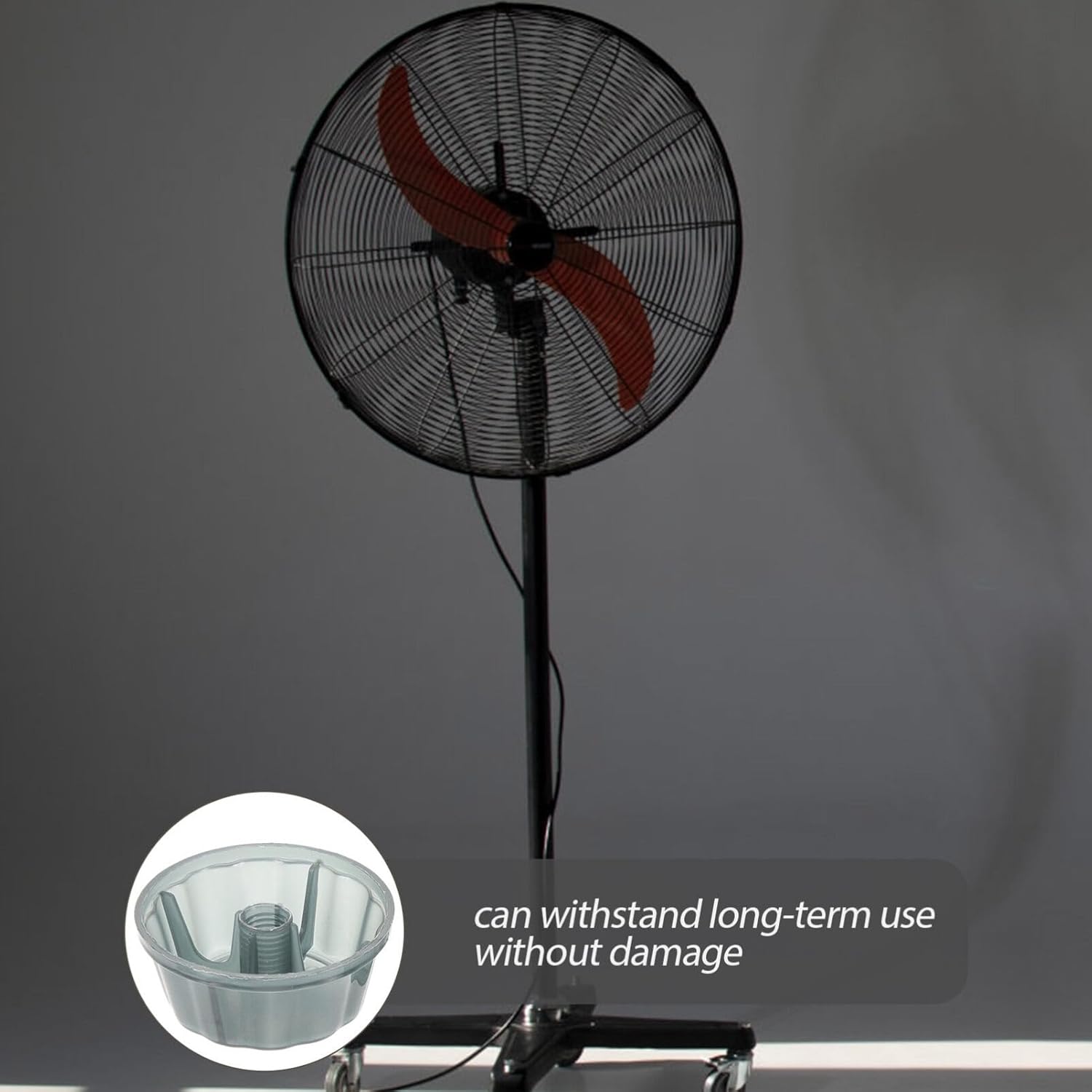 Angoily 5 piezas de cubiertas de tuerca de ventilador de plástico cubierta de tuerca de ventilador de mesa de repuesto para mesa de pie pedestal