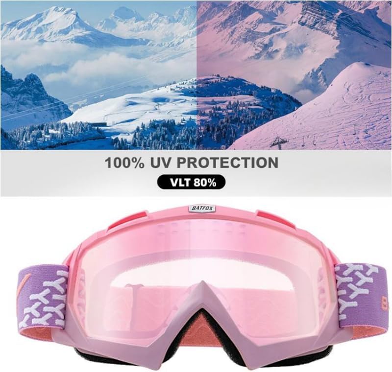 Zsling Gafas de motocross OTG para hombres, mujeres, jóvenes, gafas de motocross OTG, anti rayos UV, resistentes al viento, para cuatrimoto,