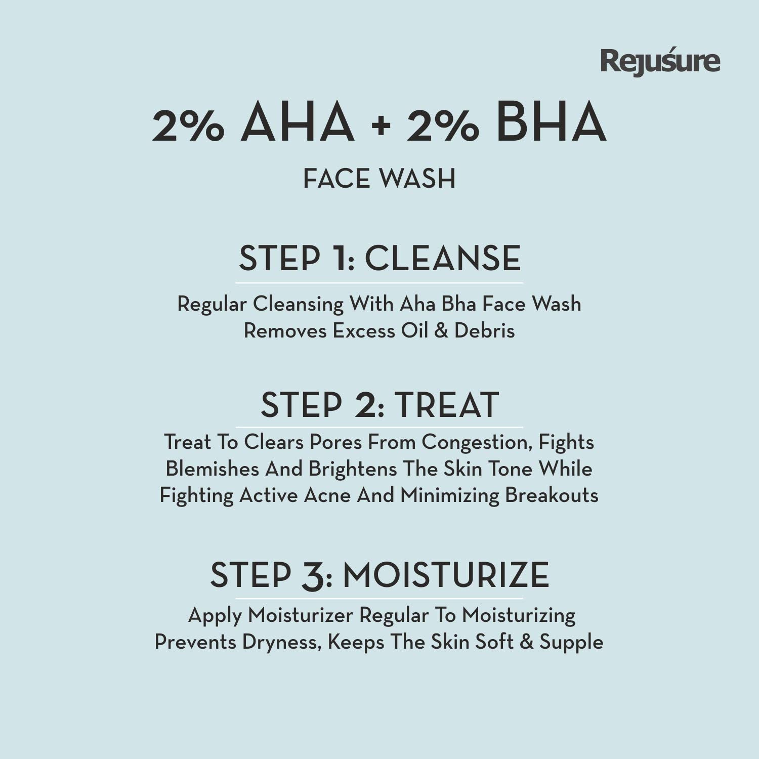 Jabón facial AHA 2% + BHA 2% para exfoliante, hidratante, fórmula calmante – 3.4 fl oz