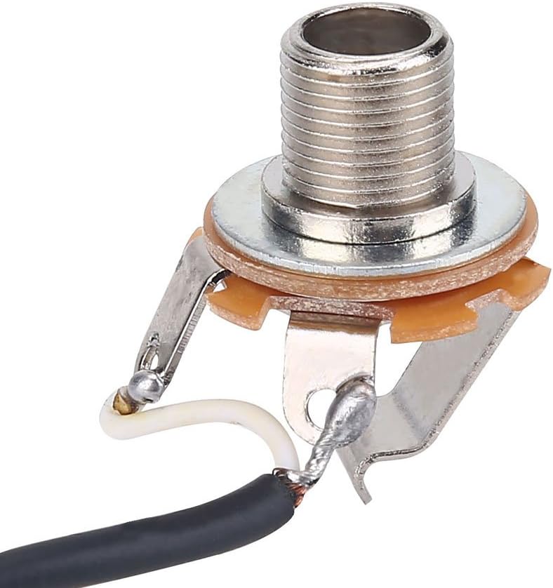 Alomejor Arnés de cableado para guitarra, 500K, ollas de 3 vías 2V2T, kit de arnés de cableado para Electirc Guitarra Bajo Musicains Regalo