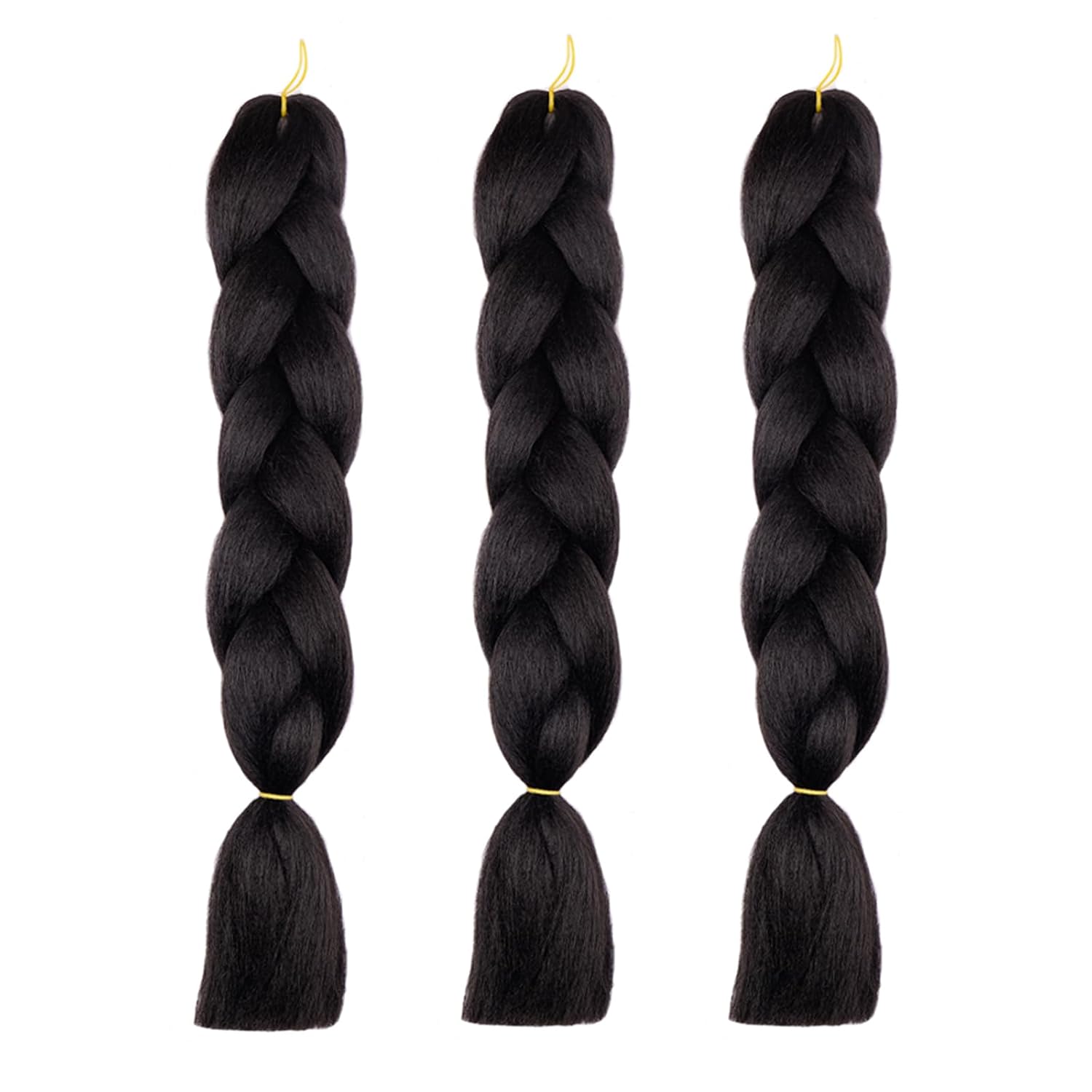 Extensiones de cabello trenzado ombré, paquete de 324 pulgadas, cabello trenzado de fibra de ganchillo para trenzas de caja, extensiones de cabello