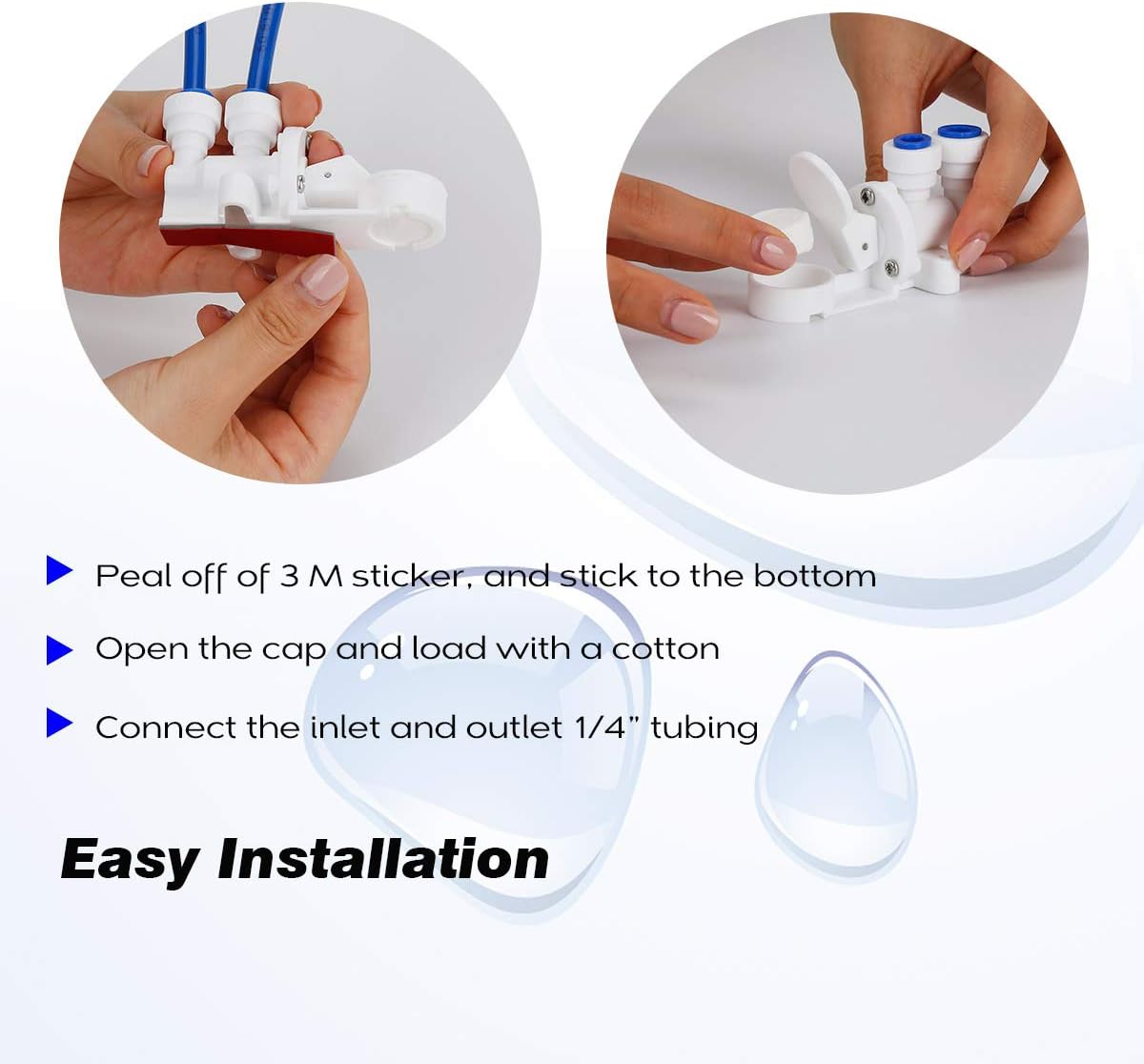 Frizzlife Válvula de protección contra fugas para ósmosis inversa y sistema de filtro de agua debajo del fregadero MP99 y SP99 – Protección de