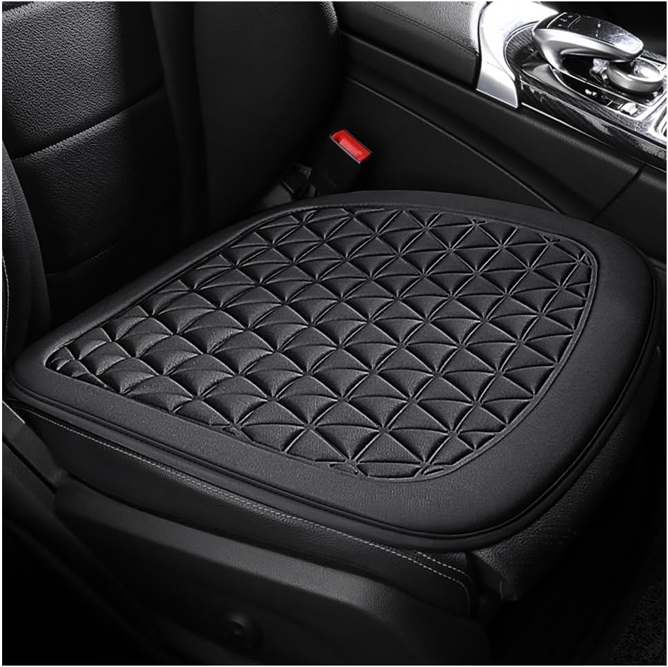 Aokdom Cojines de asiento de automóvil para conducción, cojín de asiento transpirable para asientos de conductor y pasajero, almohadilla de