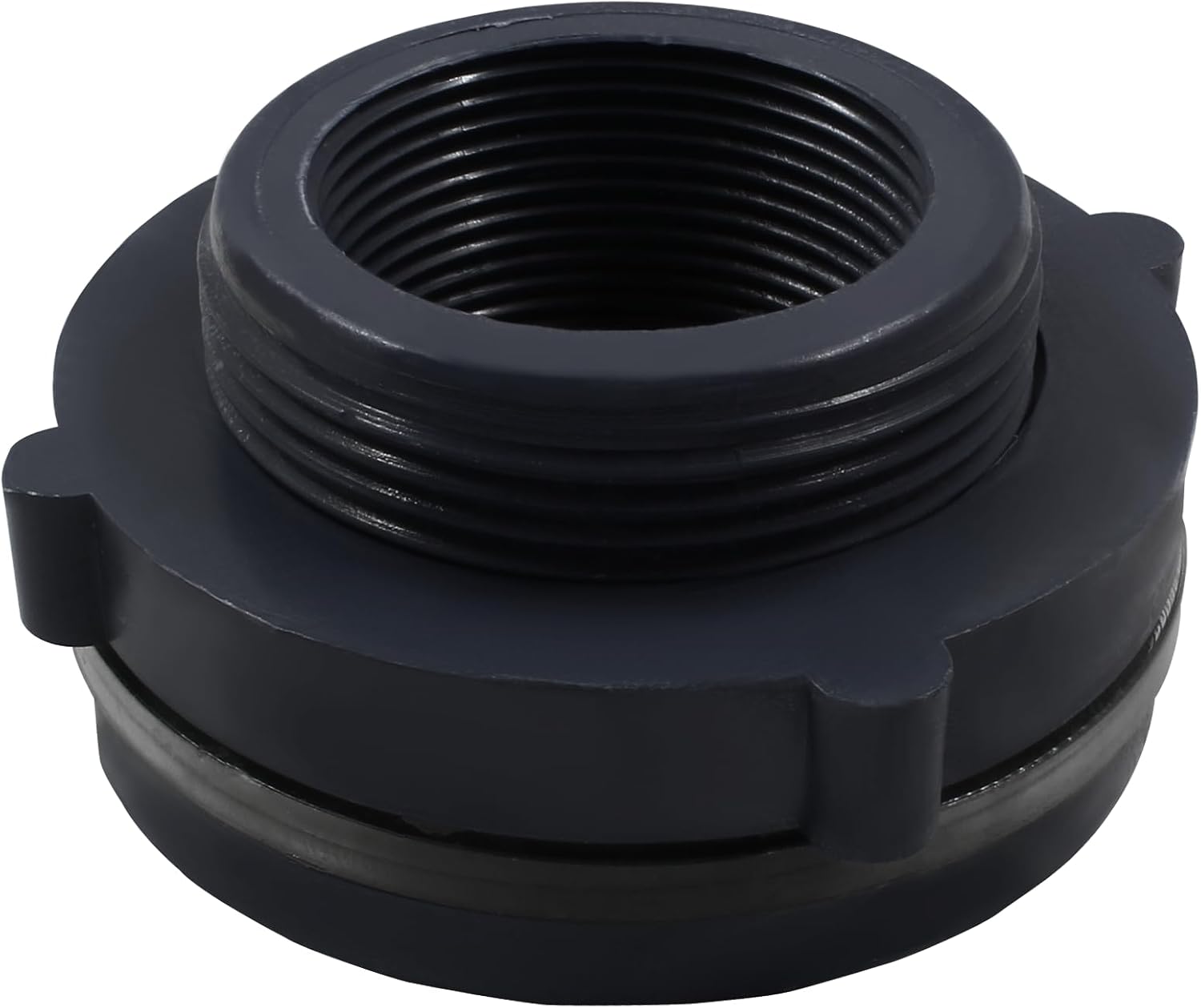 1 paquete de 1-12″ PVC mamparo de montaje para barriles de lluvia, acuarios – gris oscuro