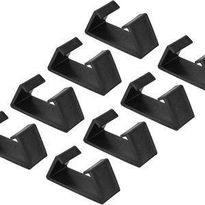 PATIKIL Clips para muebles de patio, paquete de 16 abrazaderas de sofá con hebilla fija de mimbre para sillas de ratán para exteriores, color negro PATIKIL Clips para muebles de patio, paquete de 16 abrazaderas de sofá con hebilla fija de mimbre para sillas de ratán para exteriores, color negro
