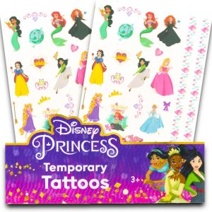 Disney Princess Más de 50 Tatuajes Temporales Disney Princess Más de 50 Tatuajes Temporales