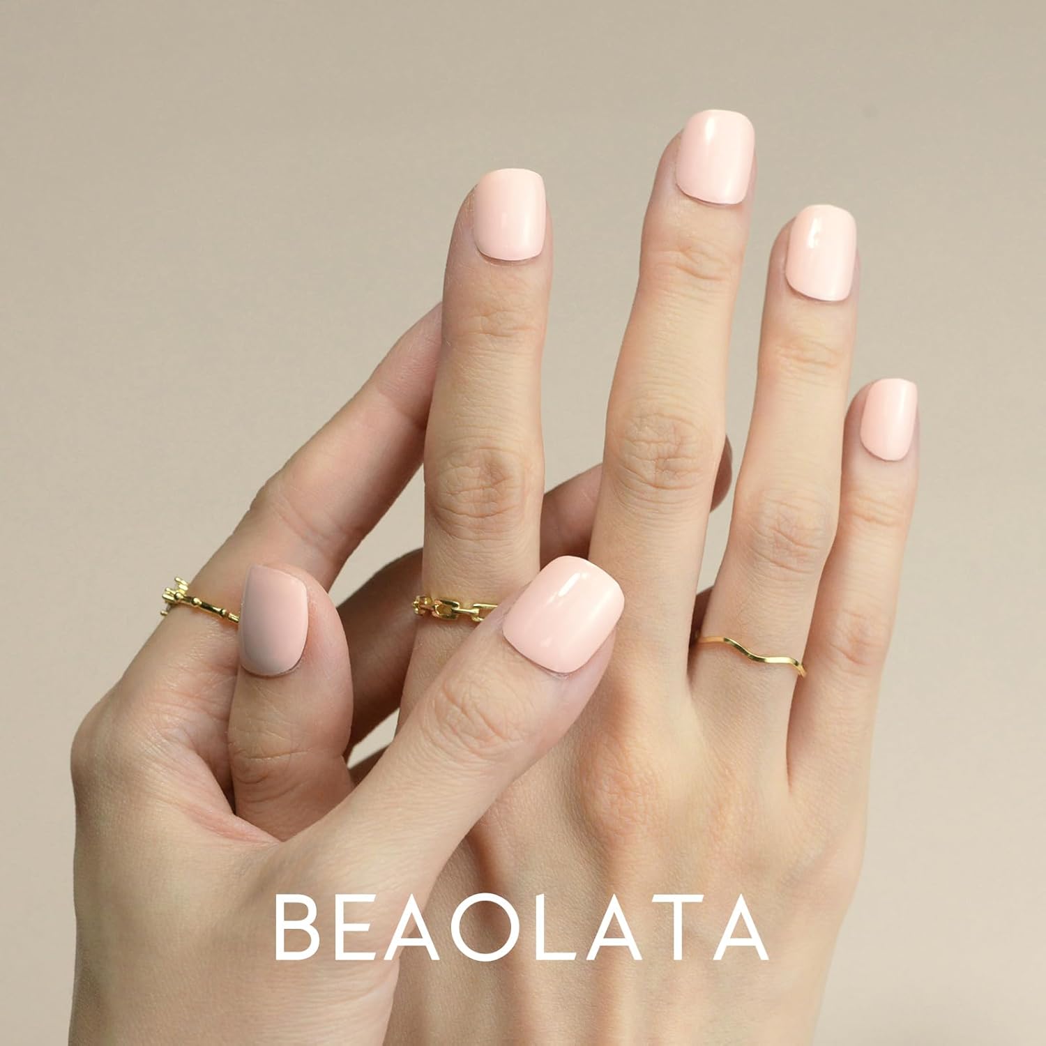 Beaolata Tiras de esmalte de uñas, 32 envolturas de uñas, calcomanías de uñas, tiras de uñas de gel, fáciles de aplicar y quitar, de larga duración,