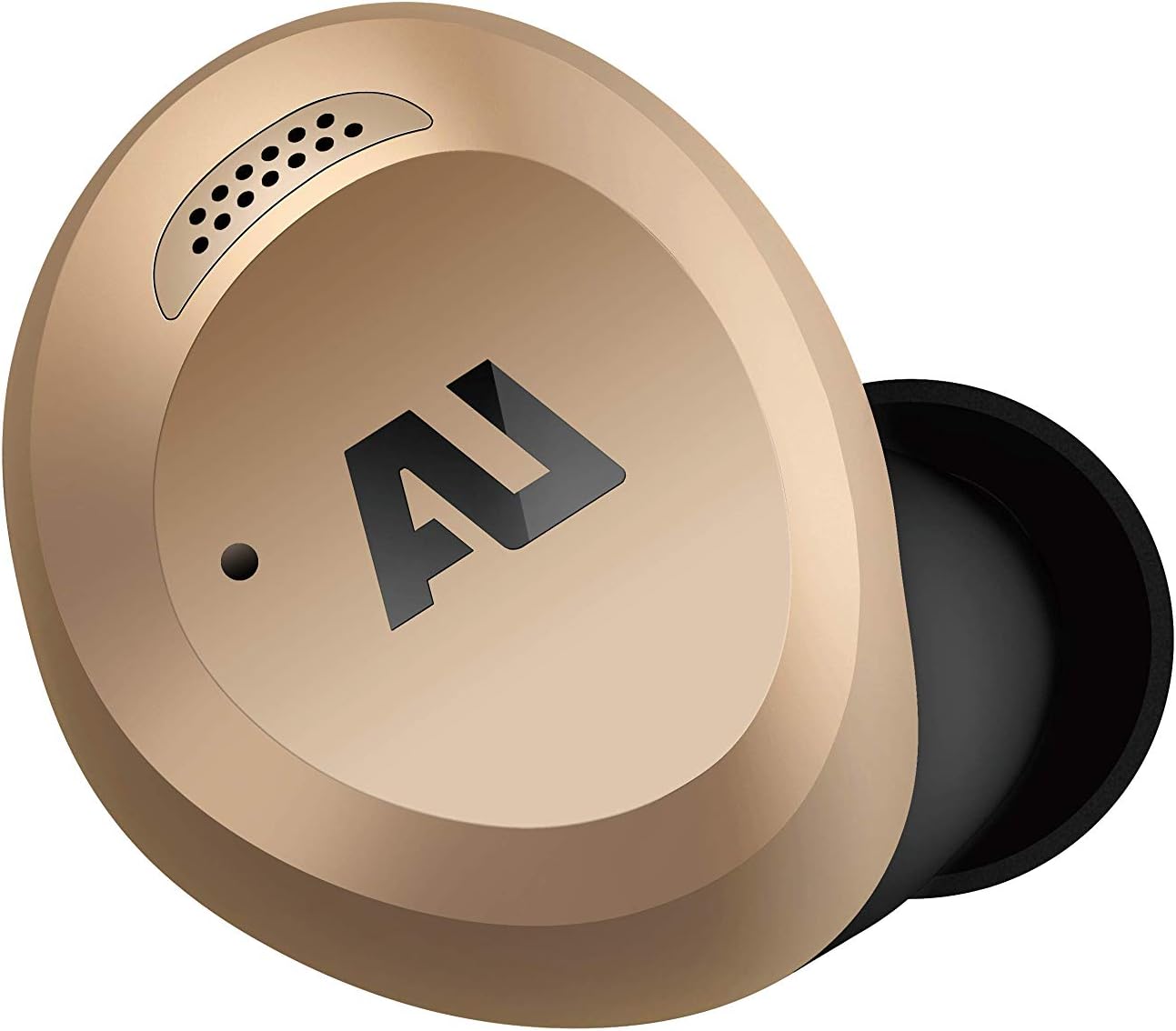 ausounds AU-Stream – Auriculares híbridos Bluetooth con cancelación activa de ruido híbridos con controles táctiles, funda de carga inalámbrica y