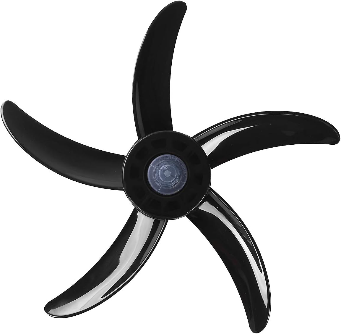 YiZYiF Ventilador de mesa con pedestal para el hogar, ventilador de 20 pulgadas, hoja de ventilador de plástico, 5 hojas, accesorios con cubierta de