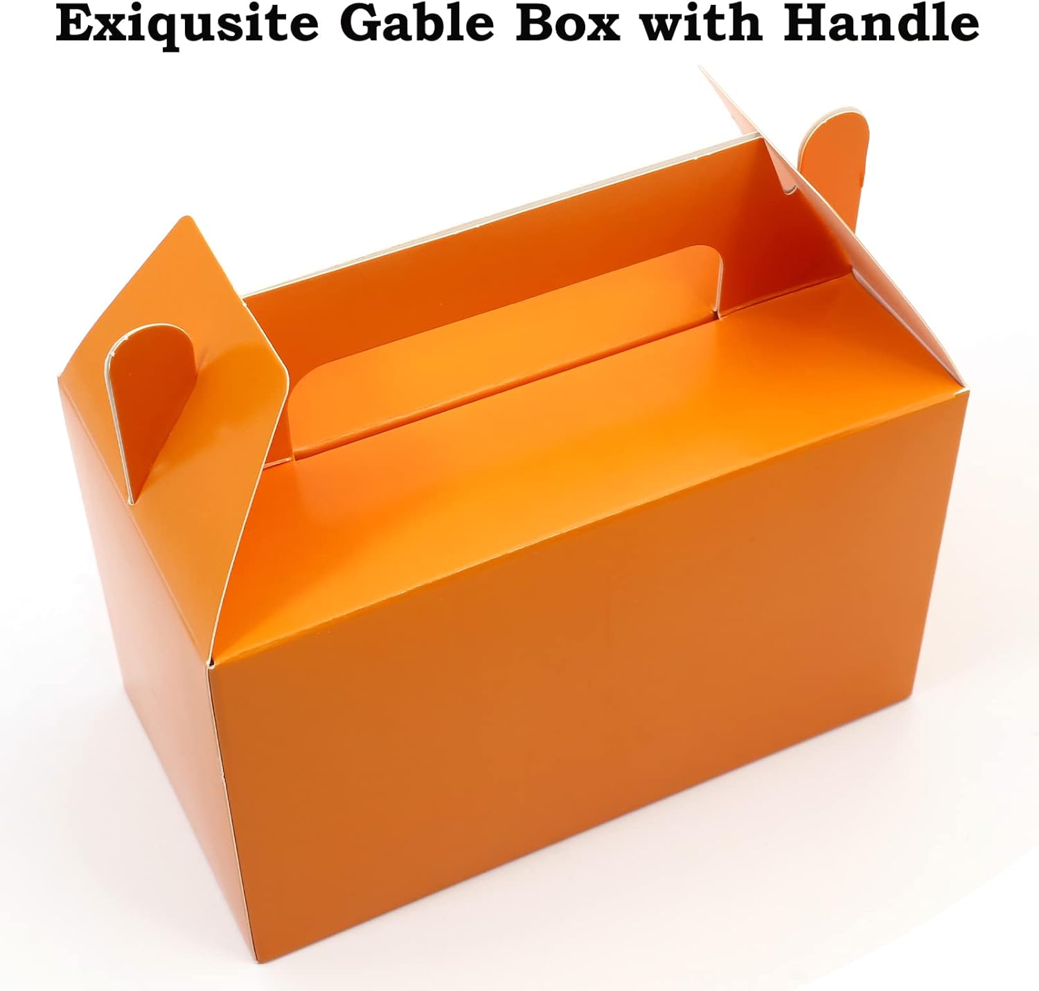 Oletx 12 cajas de regalo a dos aguas naranjas, caja pequeña de regalo de fiesta de 5.9 pulgadas, caja de golosinas, caja de dulces de galletas para
