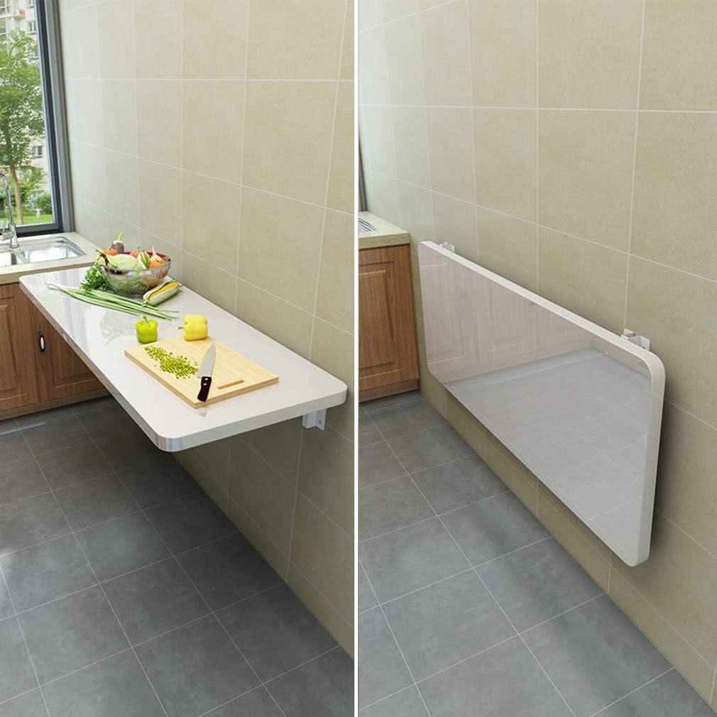 Mesa de pared plegable consola de cocina mesa de comedor, mesas de barra multifunción, escritorio de computadora flotante, mesa de aprendizaje de