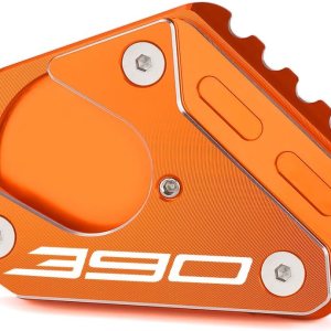 Placa de extensión de soporte lateral de motocicleta compatible con KTM 390 Duke 2011-2023 390 RC 2014-2023  Soporte de almohadilla de pie 390duke Placa de extensión de soporte lateral de motocicleta compatible con KTM 390 Duke 2011-2023 390 RC 2014-2023  Soporte de almohadilla de pie 390duke