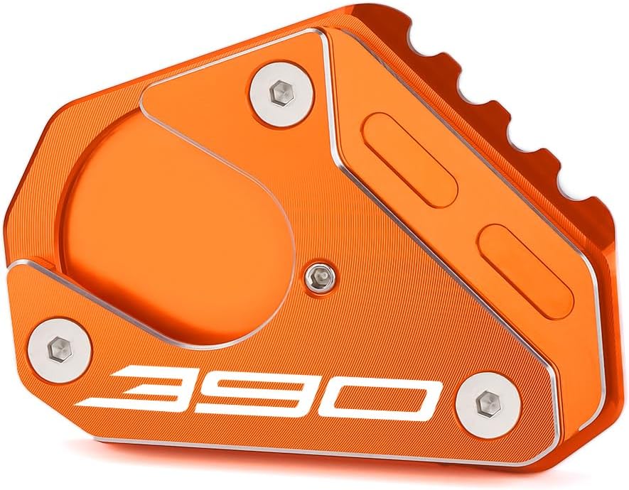 Placa de extensión de soporte lateral de motocicleta compatible con KTM 390 Duke 2011-2023 390 RC 2014-2023  Soporte de almohadilla de pie 390duke