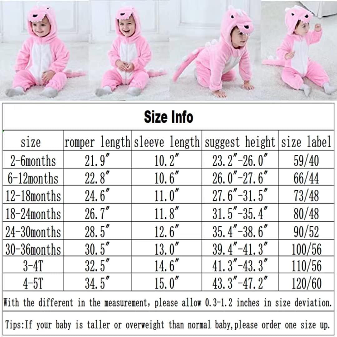 QIAONIUNIU Disfraz de bebé de Halloween para niños pequeños, rómper, mameluco para niños o niñas, ropa de animales, de 2 a 36 meses