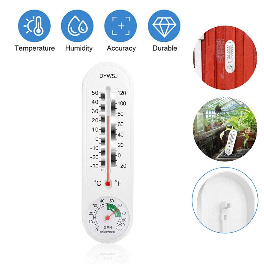 Termómetro higrómetro interiorexterior,Monitor de humedad interior Medidor de humedad de temperatura,Medidor de humedad inalámbrico,para