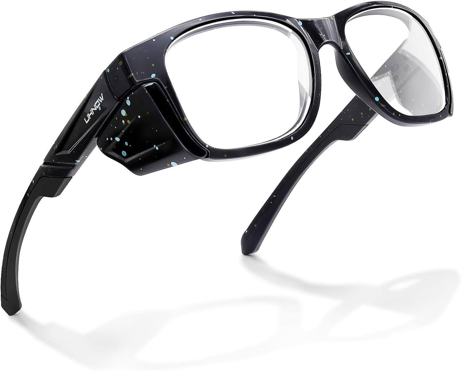 UKNOW Gafas de seguridad  Lentes antivaho  Protección ocular con escudos laterales  Anteojos protectores ANSI Z87.1  Protección UV