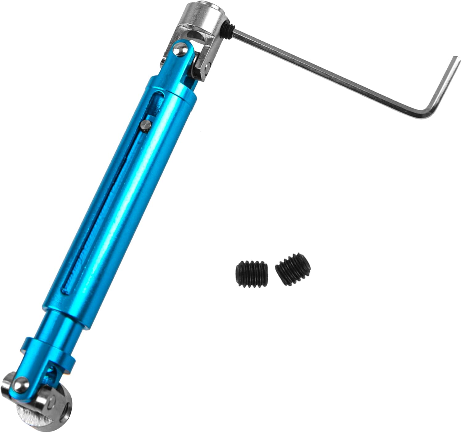 ShareGoo – Eje de transmisión de aleación de aluminio RC para coche, 4.055-5.827in, junta universal CVD, compatible con Axial SCX10 Tamiya CC01 D90