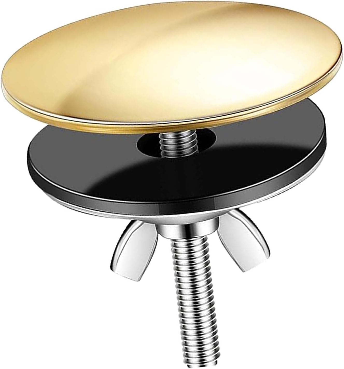 Cubierta del agujero del fregadero de la cocina de 2 pulgadas, Cubierta del agujero del grifo del acero inoxidable dorado, Cubierta del tapón de la