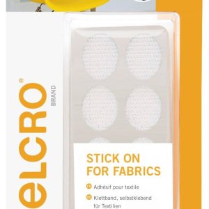 VELCRO Brand VEL-EC60412 – Juego de óvalos blancos de 0.945in x 8 juegos de alta calidad, multiusos, sin coser, gancho y bucle adhesivo de tela con VELCRO Brand VEL-EC60412 – Juego de óvalos blancos de 0.945in x 8 juegos de alta calidad, multiusos, sin coser, gancho y bucle adhesivo de tela con
