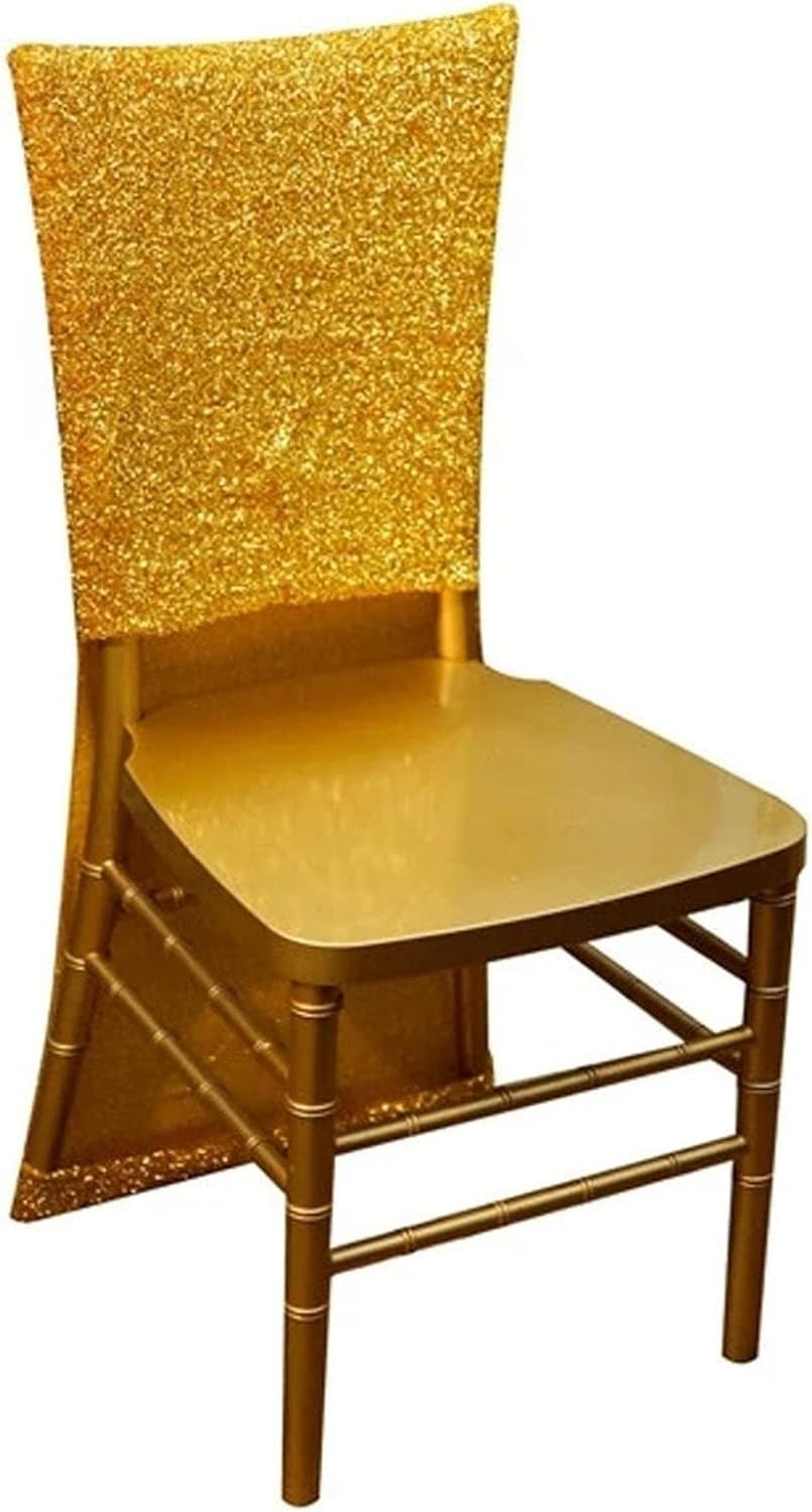 Efavormart My Dreamy – Funda para silla de elastano, lavable, para banquetes de boda, comedor, fiesta, eventos, color dorado