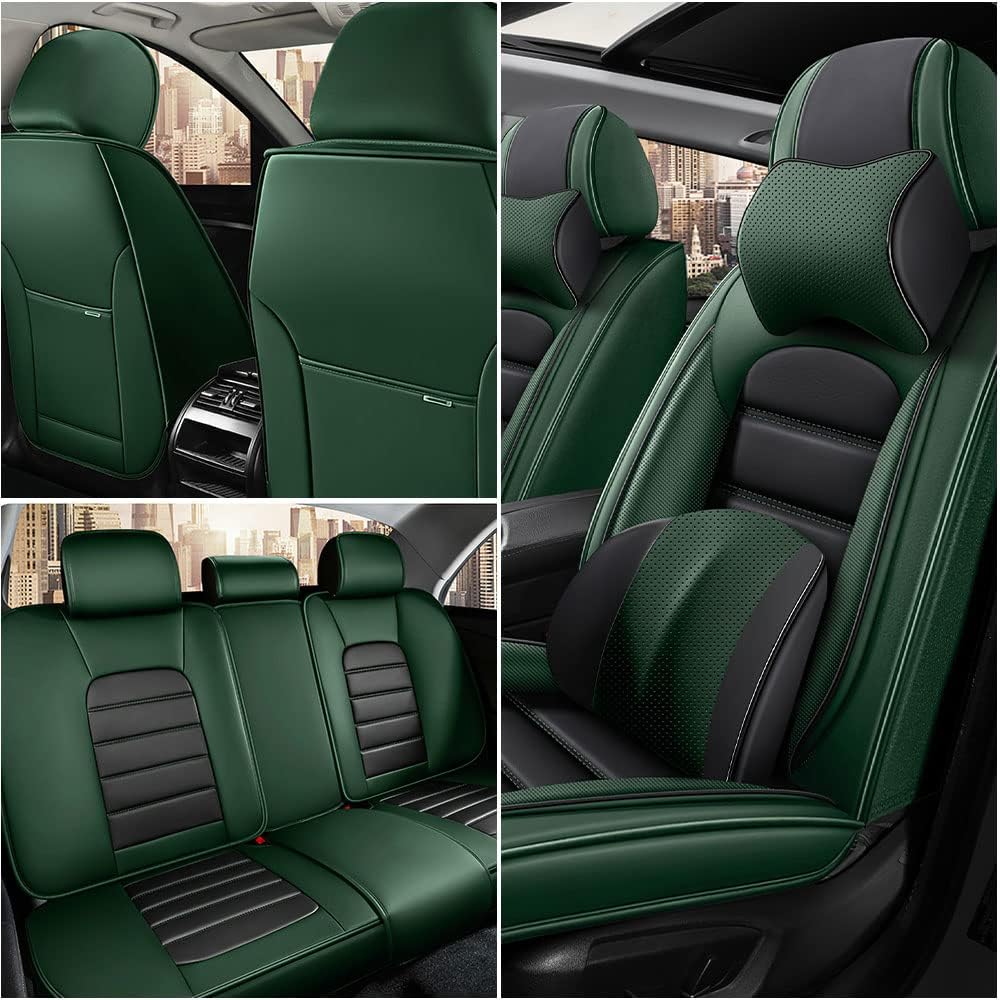 Fundas de asiento de automóvil de lujo para Volkswagen ID.4 2021-2023, impermeables, suaves, transpirables, de piel sintética, con bolsillos de