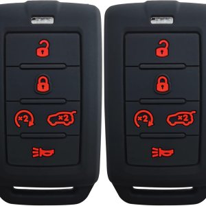 2 fundas de goma para llavero Coolbestda 5B sin llave para Jeep Grand Cherokee Grand Wagoneer 2021 2022 68377534AB M3NWXFOB1 2 fundas de goma para llavero Coolbestda 5B sin llave para Jeep Grand Cherokee Grand Wagoneer 2021 2022 68377534AB M3NWXFOB1