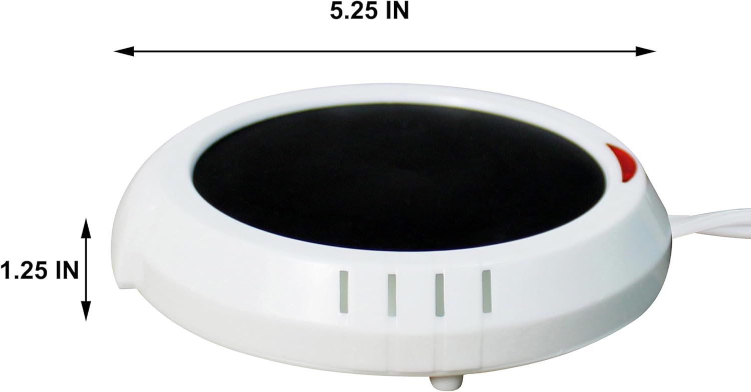 CVHOMEDECO. Calentador de velas grande, calentador de cera para derretir de forma segura los aromas sin llama, calentador de tazas para mantener el