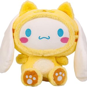 Peluche de perro Cinnamorol amarillo de 14.5 pulgadas, 14.5 pulgadas, muñeca de perro de dibujos animados Kawaii con ojos estrellados, regalo para Peluche de perro Cinnamorol amarillo de 14.5 pulgadas, 14.5 pulgadas, muñeca de perro de dibujos animados Kawaii con ojos estrellados, regalo para