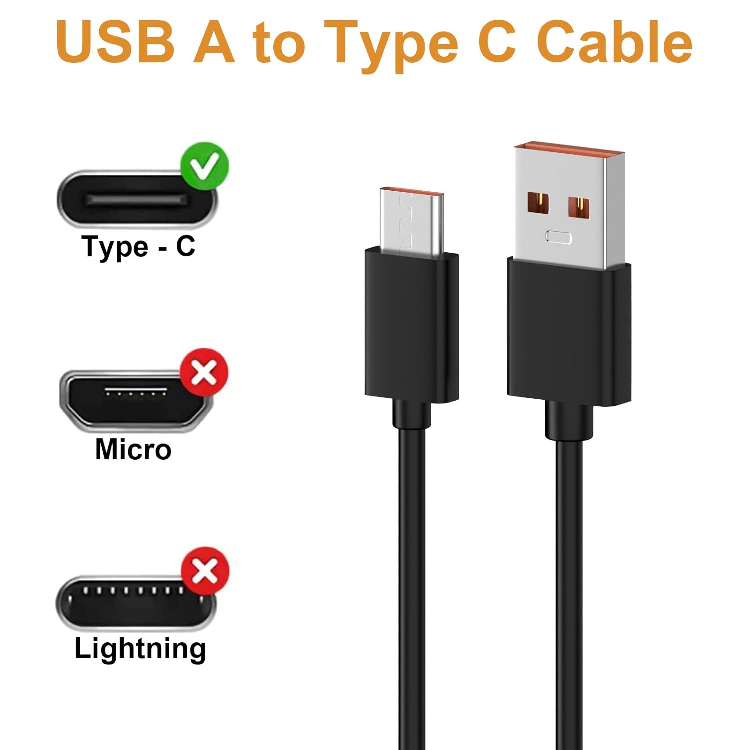 Cable de carga USB tipo C de repuesto compatible con Srhythm NC 25 NC 35 NC 85, Soulmate Series 5, Soulmate Series 3, auriculares con cancelación de