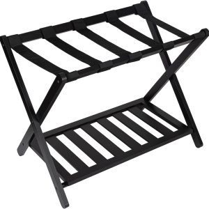 RAINHOL Portaequipajes plegable para habitación de invitados, 1 unidad, soporte de maleta montado con estante de almacenamiento, soporte de equipaje RAINHOL Portaequipajes plegable para habitación de invitados, 1 unidad, soporte de maleta montado con estante de almacenamiento, soporte de equipaje