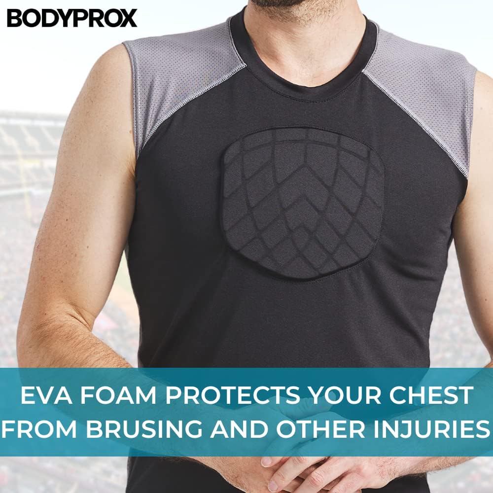 BODYPROX Camiseta protectora de pecho de béisbol