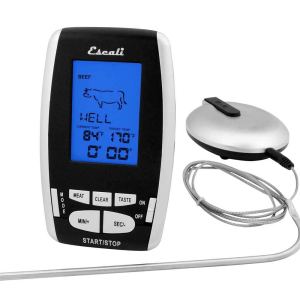 Escali DHRW1 – Termómetro inalámbrico para barbacoa, carne, pescado, temporizador y temporizador, rango de 200 pies213.3 ft, sonda segura para horno Escali DHRW1 – Termómetro inalámbrico para barbacoa, carne, pescado, temporizador y temporizador, rango de 200 pies213.3 ft, sonda segura para horno