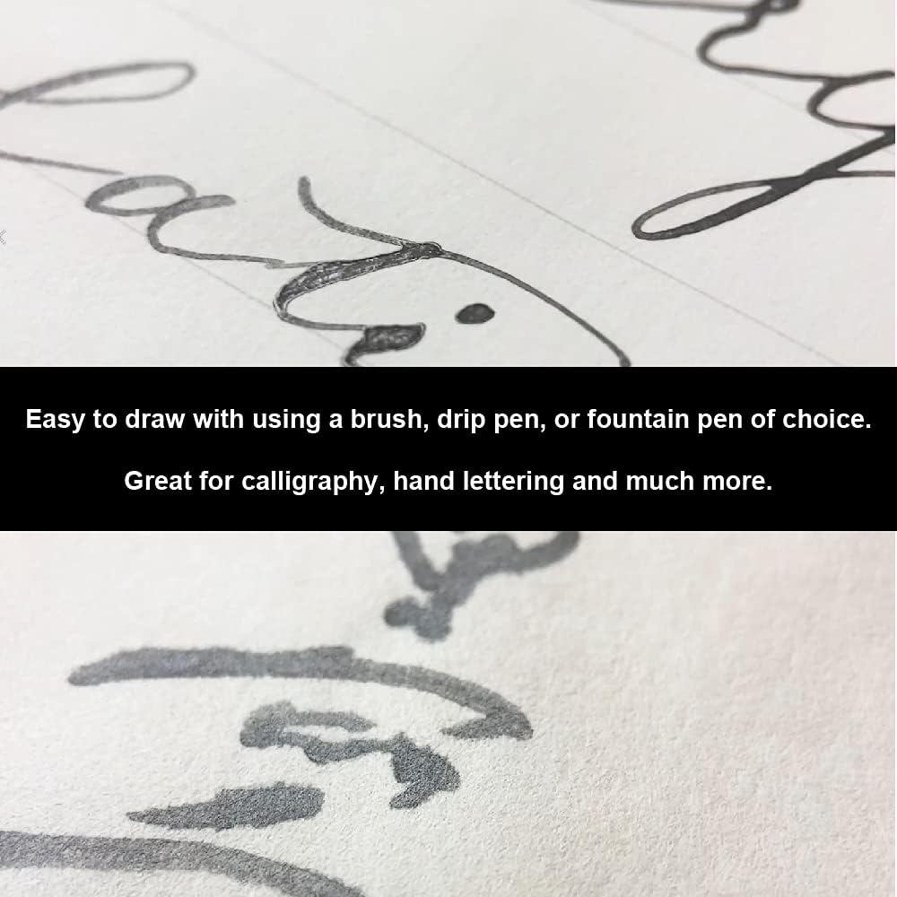 Kuretake ZIG – Pintura de grafito fluido, 2.3 onzas líquidas, color negro metálico para manualidades, arte, ilustración, pluma de inmersión,