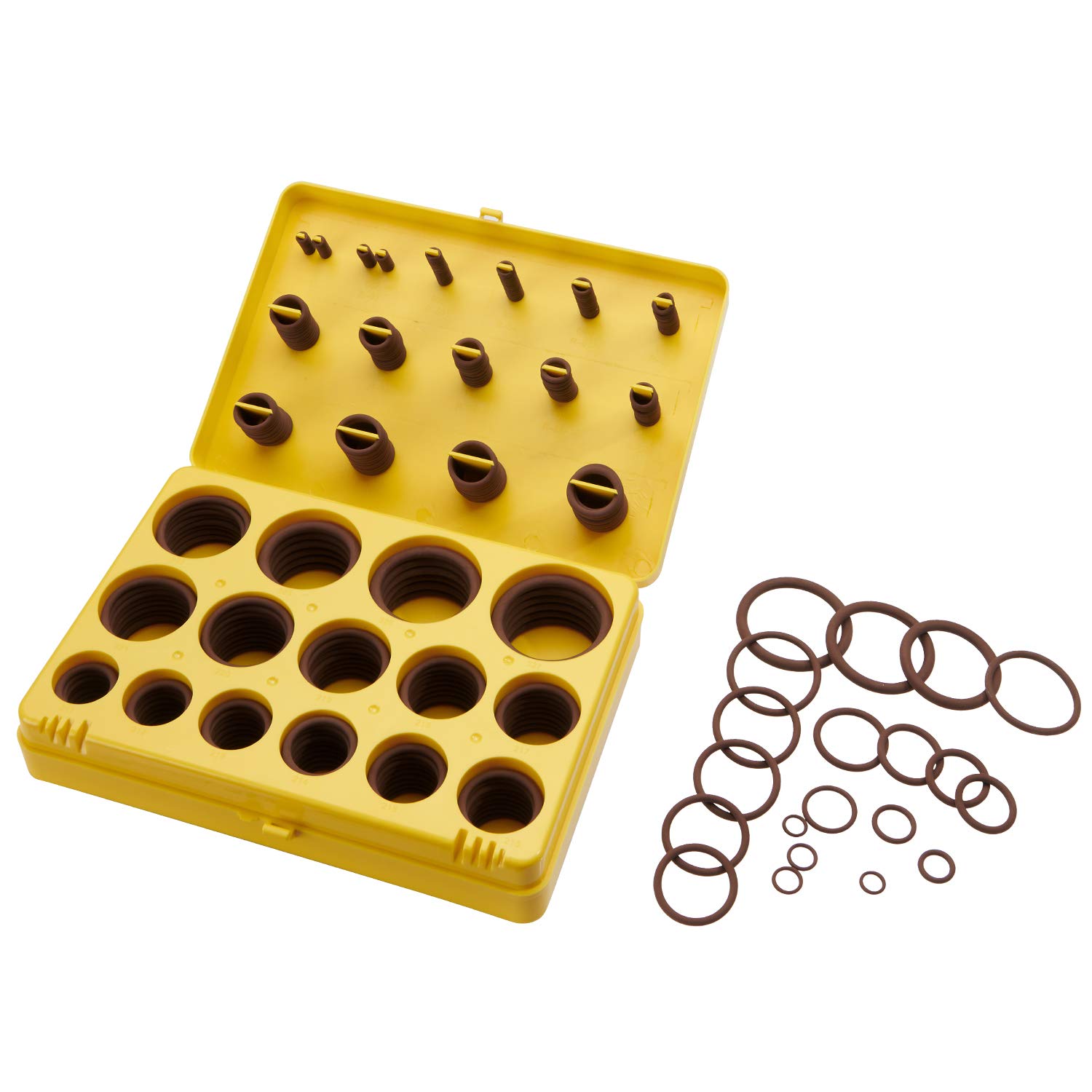 BUSY-CORNER Juego de 382 anillos tóricos FKM, fluorocarbono 75A, tamaños de 30 pulgadas, resistentes a productos químicos y resistentes al aceite