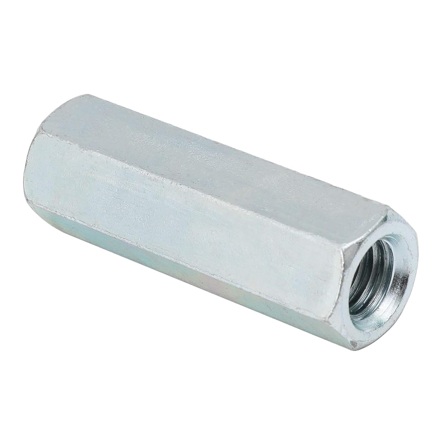 Bueyfolt Tuercas de acoplamiento, 38″-16 x 1-34″, tuercas de acoplamiento de varilla de acero galvanizado 38 pulgadas-16 TPI, paquete de 25